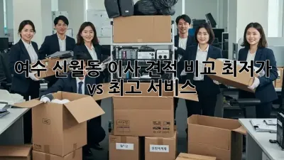 여수 신월동 이사 견적 비교: 최저가 vs 최고 서비스