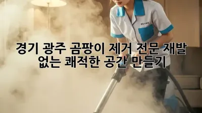 경기 광주 곰팡이 제거 전문: 재발 없는 쾌적한 공간 만들기